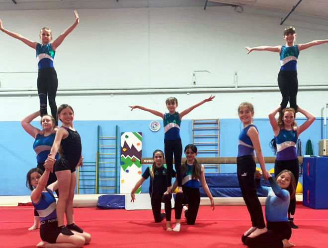 Axminster Gymnastics Display team